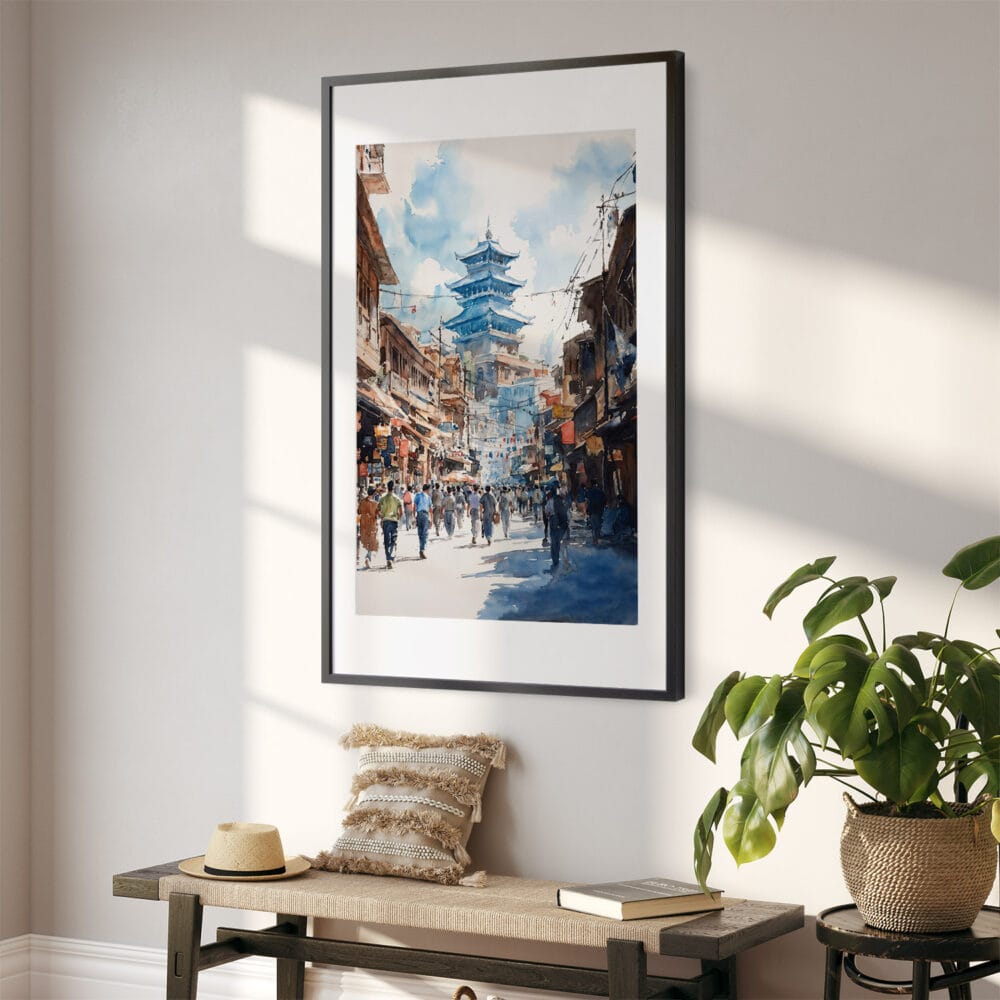 02 - Kathmandu Nepal Watercolor Art - Digital Downloads - Hallway.jpg 02 - Kathmandu Nepal Watercolor Art - Digital Downloads - Hallway.jpg