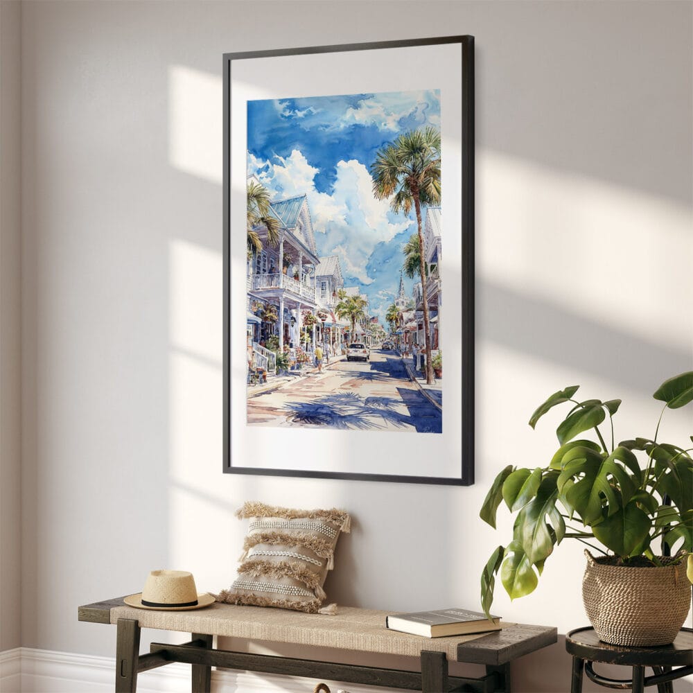 02 - Key West - Duval street Watercolor Art - Digital Downloads - Hallway.jpg 02 - Key West - Duval street Watercolor Art - Digital Downloads - Hallway.jpg