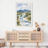 02 - Kobuk Valley National Park Watercolor Art Print Hanging above Shelf.jpg