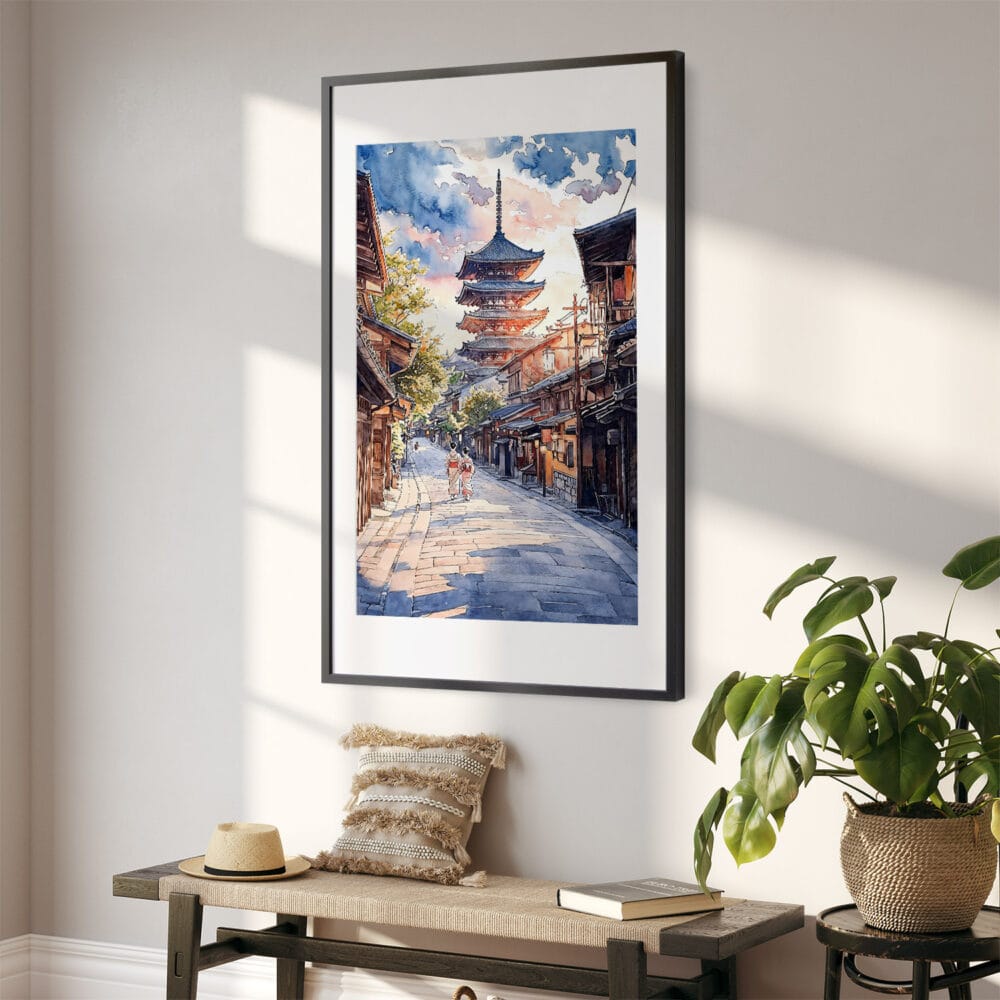 02 - Kyoto Japan - Pagoda - Sunset Watercolor Art - Digital Downloads - Hallway.jpg 02 - Kyoto Japan - Pagoda - Sunset Watercolor Art - Digital Downloads - Hallway.jpg