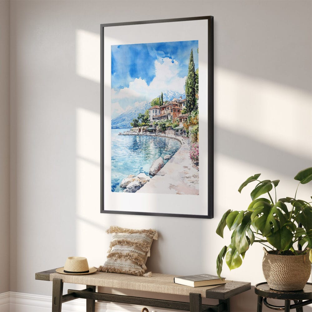 02 - Lake Garda Italy Watercolor Art - Digital Downloads - Hallway.jpg 02 - Lake Garda Italy Watercolor Art - Digital Downloads - Hallway.jpg
