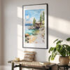02 - Lake Tahoe Cabin Watercolor Art - Digital Downloads - Hallway.jpg