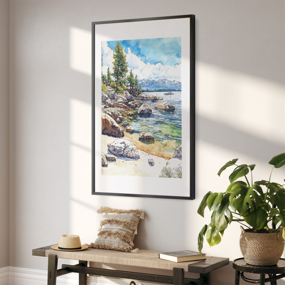 02 - Lake Tahoe Watercolor Art - Digital Downloads - Hallway.jpg 02 - Lake Tahoe Watercolor Art - Digital Downloads - Hallway.jpg