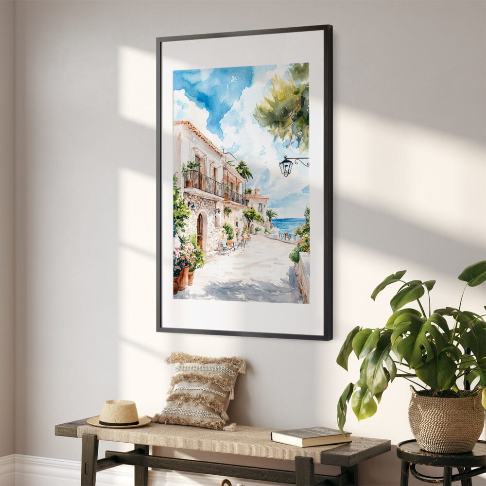02 - Mallorca Spain Watercolor Art - Digital Downloads - Hallway.jpg 02 - Mallorca Spain Watercolor Art - Digital Downloads - Hallway.jpg