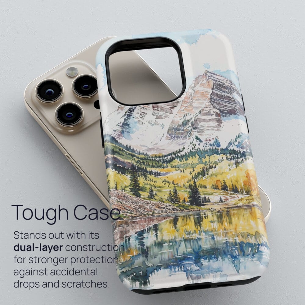 02 - Maroon Bells Aspen Phone Case - Tough Case.jpg 02 - Maroon Bells Aspen Phone Case - Tough Case.jpg