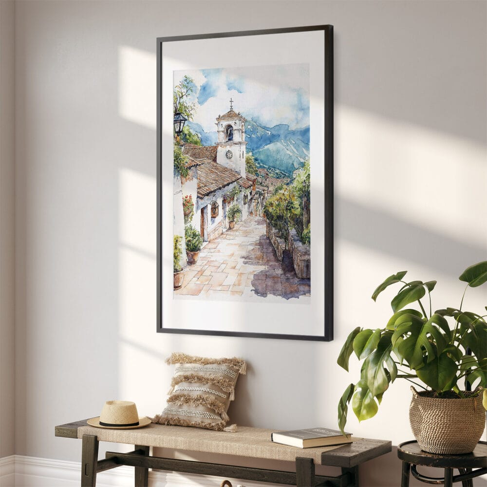 02 - Medellin Old Town Watercolor Art - Digital Downloads - Hallway.jpg 02 - Medellin Old Town Watercolor Art - Digital Downloads - Hallway.jpg