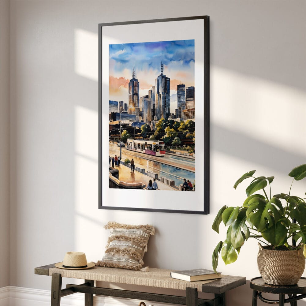 02 - Melbourne Skyline Watercolor Art - Digital Downloads - Hallway.jpg 02 - Melbourne Skyline Watercolor Art - Digital Downloads - Hallway.jpg