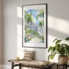 02 - Miami Beach Watercolor Art - Digital Downloads - Hallway.jpg