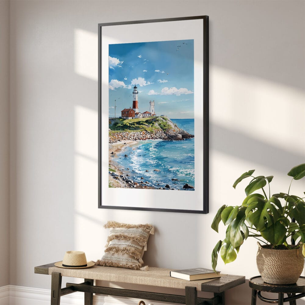 02 - Montauk lighthouse Long Island Watercolor Art - Digital Downloads - Hallway.jpg 02 - Montauk lighthouse Long Island Watercolor Art - Digital Downloads - Hallway.jpg