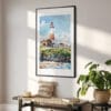 02 - Montauk lighthouse Watercolor Art - Digital Downloads - Hallway.jpg
