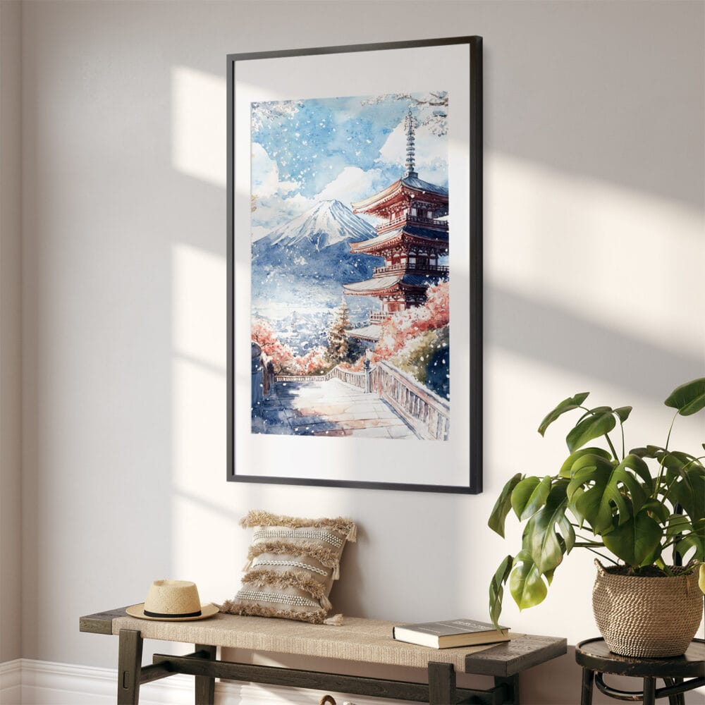 02 - Mount Fuji and Pagoda Watercolor Art - Digital Downloads - Hallway.jpg 02 - Mount Fuji and Pagoda Watercolor Art - Digital Downloads - Hallway.jpg