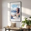 02 - Mount Fuji and Pagoda Watercolor Art - Digital Downloads - Hallway.jpg