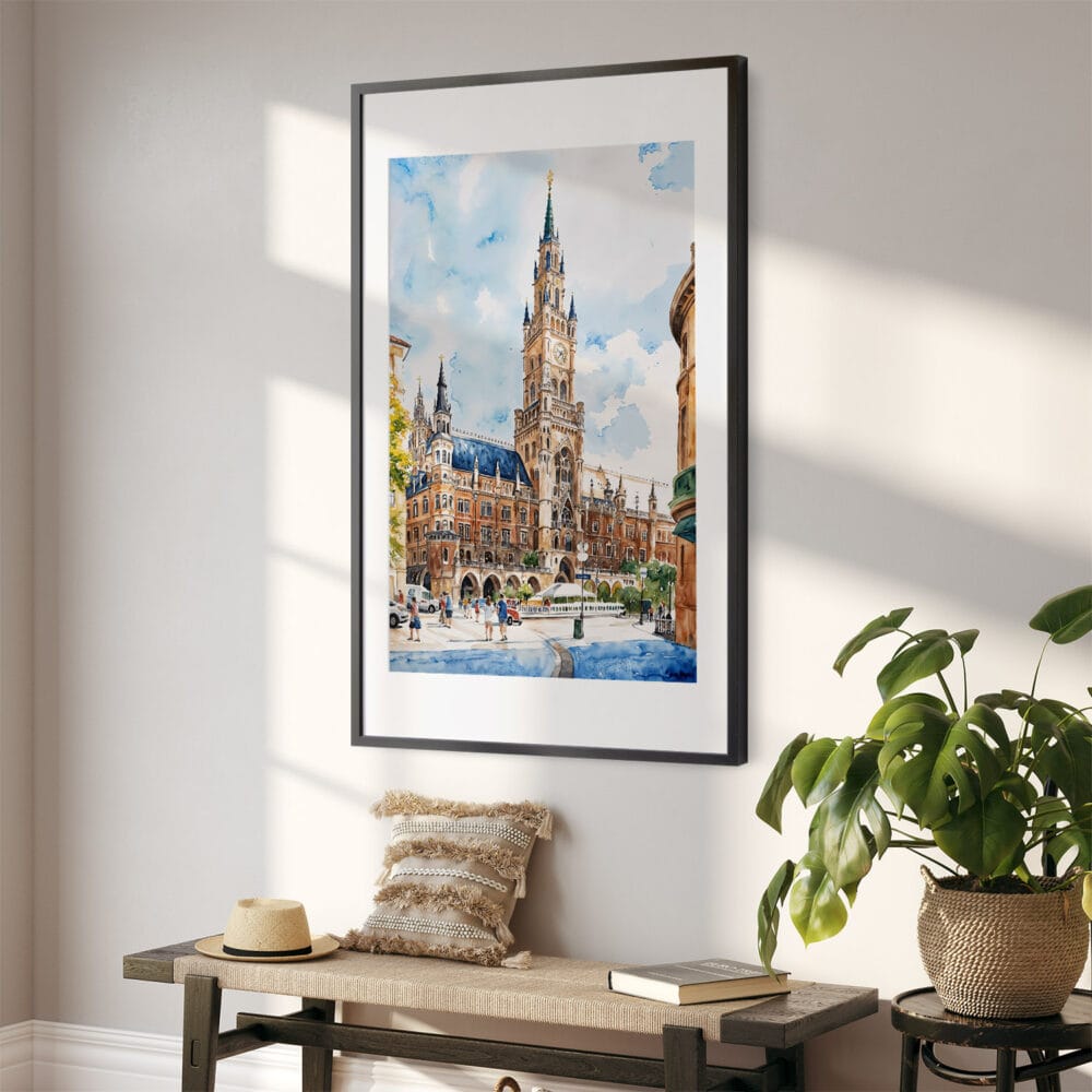 02 - Munich Marienplatz Watercolor Art - Digital Downloads - Hallway.jpg 02 - Munich Marienplatz Watercolor Art - Digital Downloads - Hallway.jpg