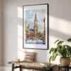 02 - Munich Marienplatz Watercolor Art - Digital Downloads - Hallway.jpg