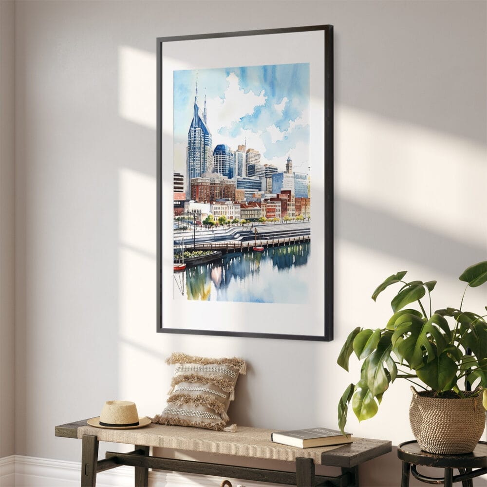 02 - Nashville Skyline Watercolor Art - Digital Downloads - Hallway.jpg 02 - Nashville Skyline Watercolor Art - Digital Downloads - Hallway.jpg