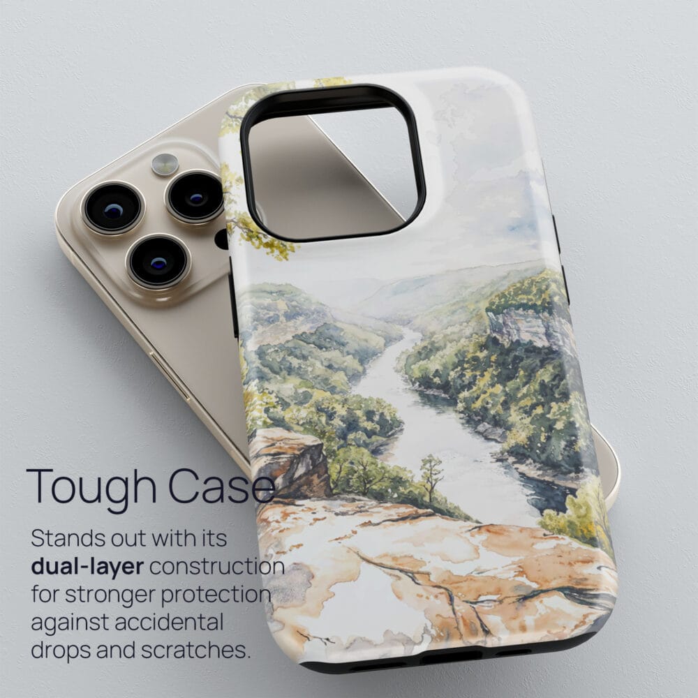 02 - New River Gorge Phone Case - Tough Case.jpg 02 - New River Gorge Phone Case - Tough Case.jpg