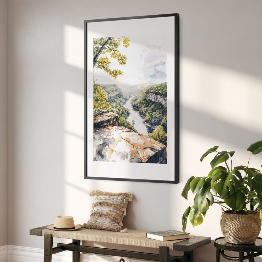 02 - New River Gorge Watercolor Art - Digital Downloads - Hallway.jpg 02 - New River Gorge Watercolor Art - Digital Downloads - Hallway.jpg