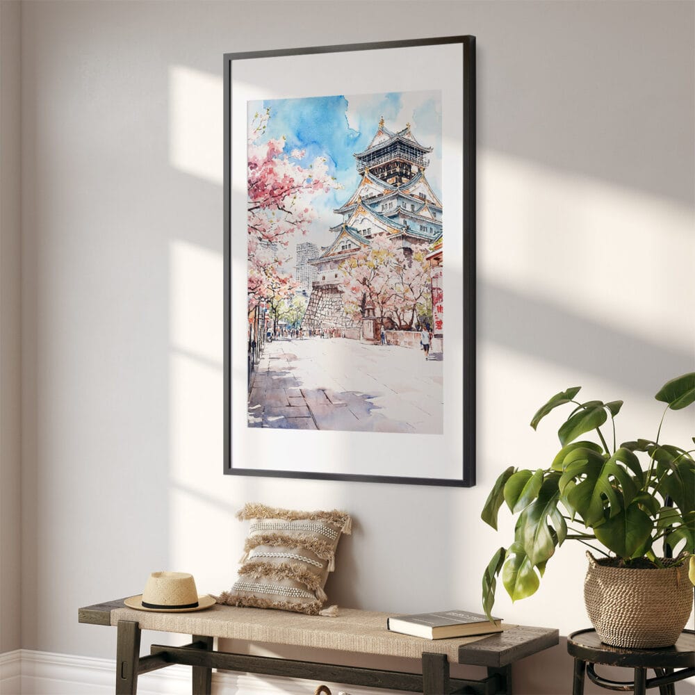 02 - Osaka Castle Japan Watercolor Art - Digital Downloads - Hallway.jpg 02 - Osaka Castle Japan Watercolor Art - Digital Downloads - Hallway.jpg