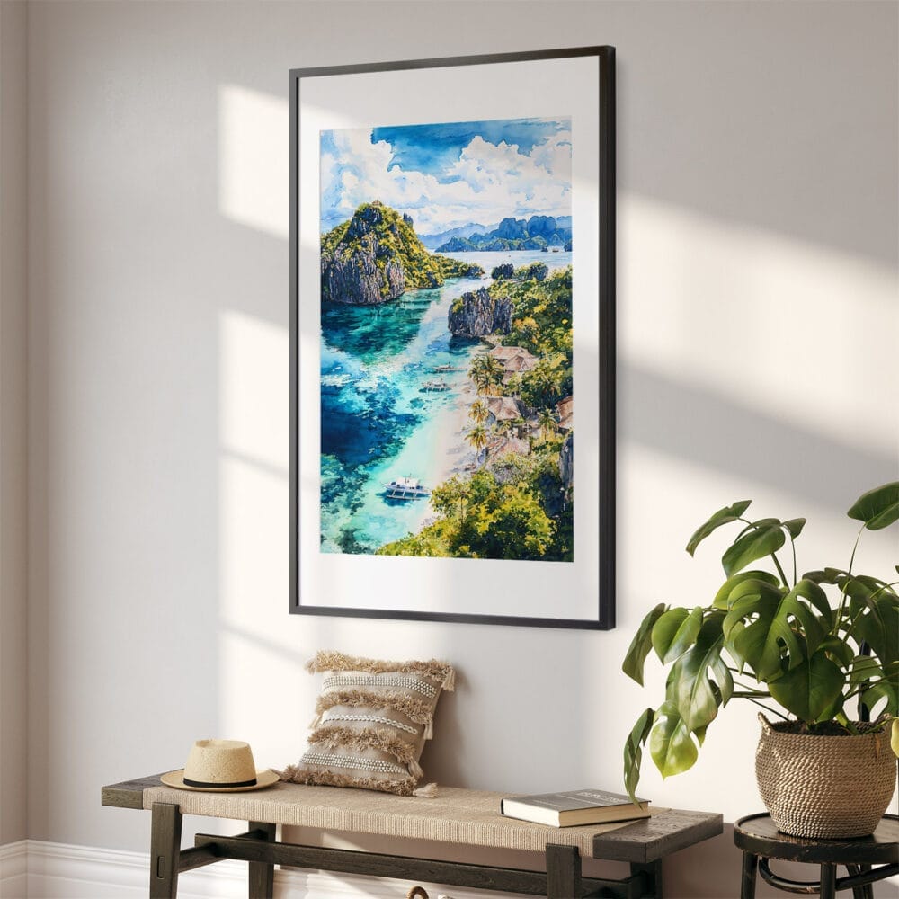 02 - Palawan Philippines Watercolor Art - Digital Downloads - Hallway.jpg 02 - Palawan Philippines Watercolor Art - Digital Downloads - Hallway.jpg