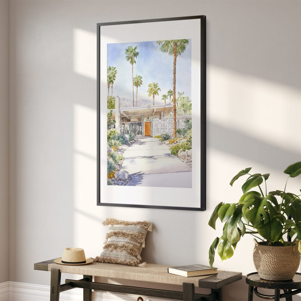 02 - Palm Springs California Watercolor Art - Digital Downloads - Hallway.jpg 02 - Palm Springs California Watercolor Art - Digital Downloads - Hallway.jpg