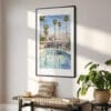 02 - Palm Springs Pool Villa Watercolor Art - Digital Downloads - Hallway.jpg