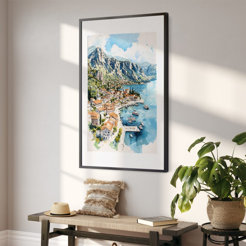 02 - Perast Montenegro Watercolor Art - Digital Downloads - Hallway.jpg 02 - Perast Montenegro Watercolor Art - Digital Downloads - Hallway.jpg