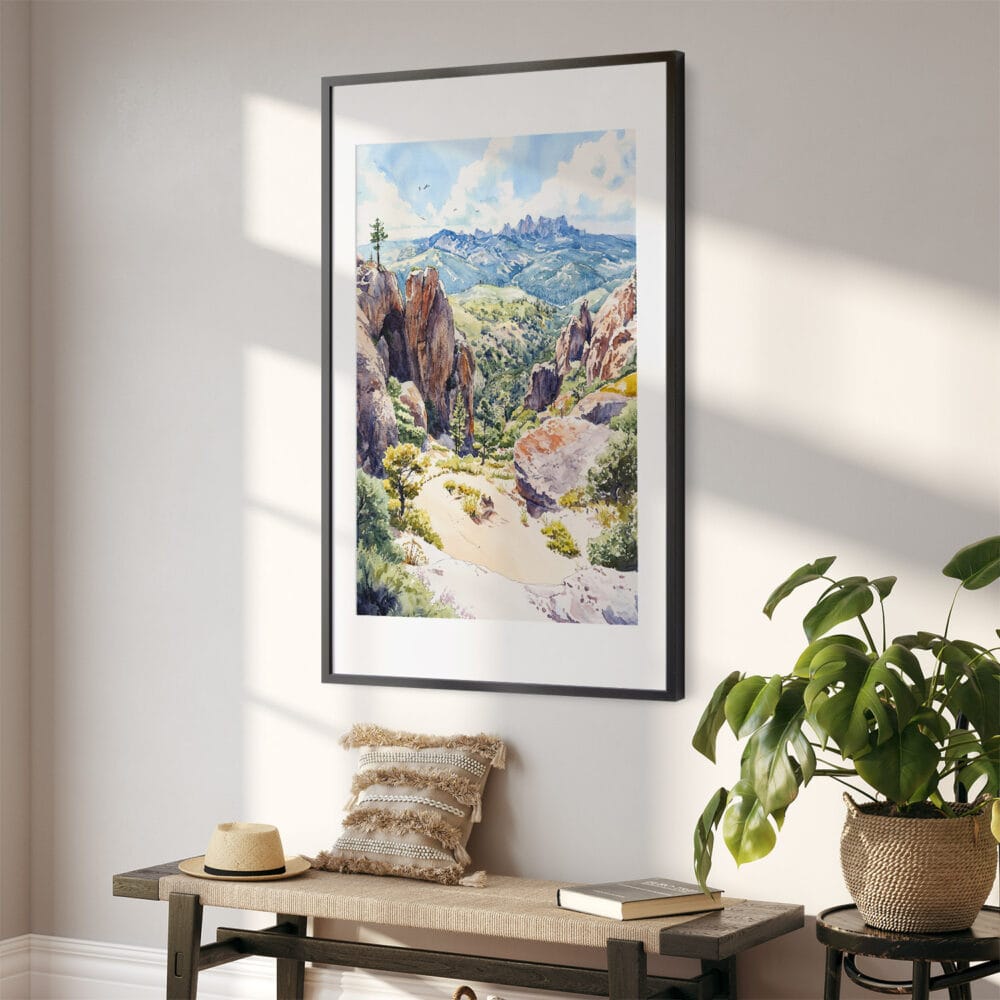 02 - Pinnacles National Park Watercolor Art - Digital Downloads - Hallway.jpg 02 - Pinnacles National Park Watercolor Art - Digital Downloads - Hallway.jpg