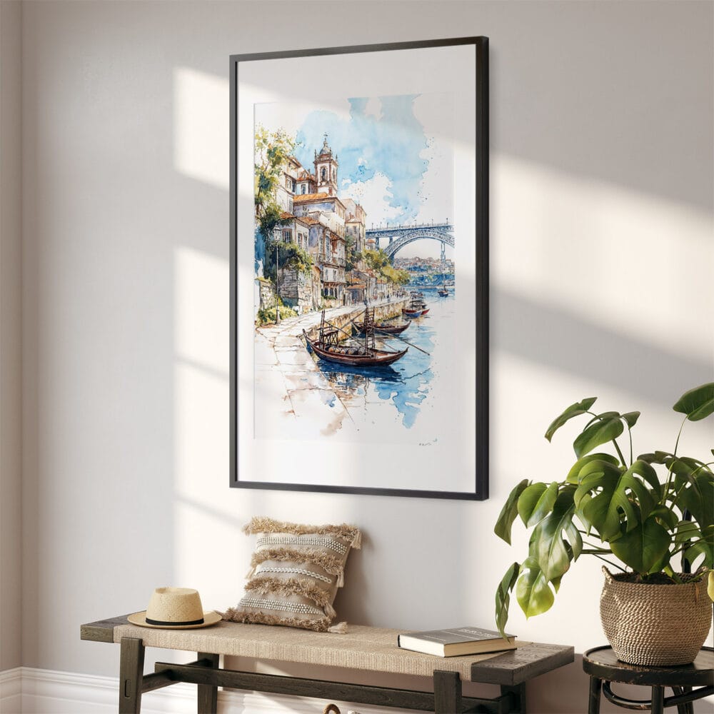 02 - Porto 2 Watercolor Art - Digital Downloads - Hallway.jpg 02 - Porto 2 Watercolor Art - Digital Downloads - Hallway.jpg