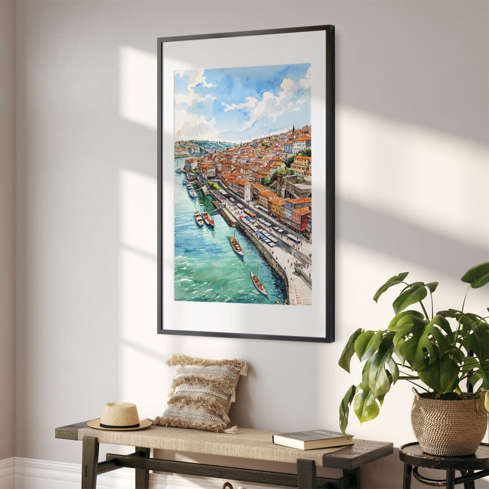 02 - Porto Skyline Watercolor Art - Digital Downloads - Hallway.jpg 02 - Porto Skyline Watercolor Art - Digital Downloads - Hallway.jpg