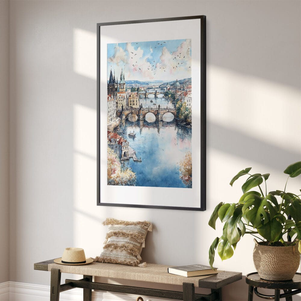 02 - Prague Skyline Watercolor Art - Digital Downloads - Hallway.jpg 02 - Prague Skyline Watercolor Art - Digital Downloads - Hallway.jpg