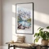 02 - Rocky Mountains Valley of the Ten Peaks Watercolor Art - Digital Downloads - Hallway.jpg