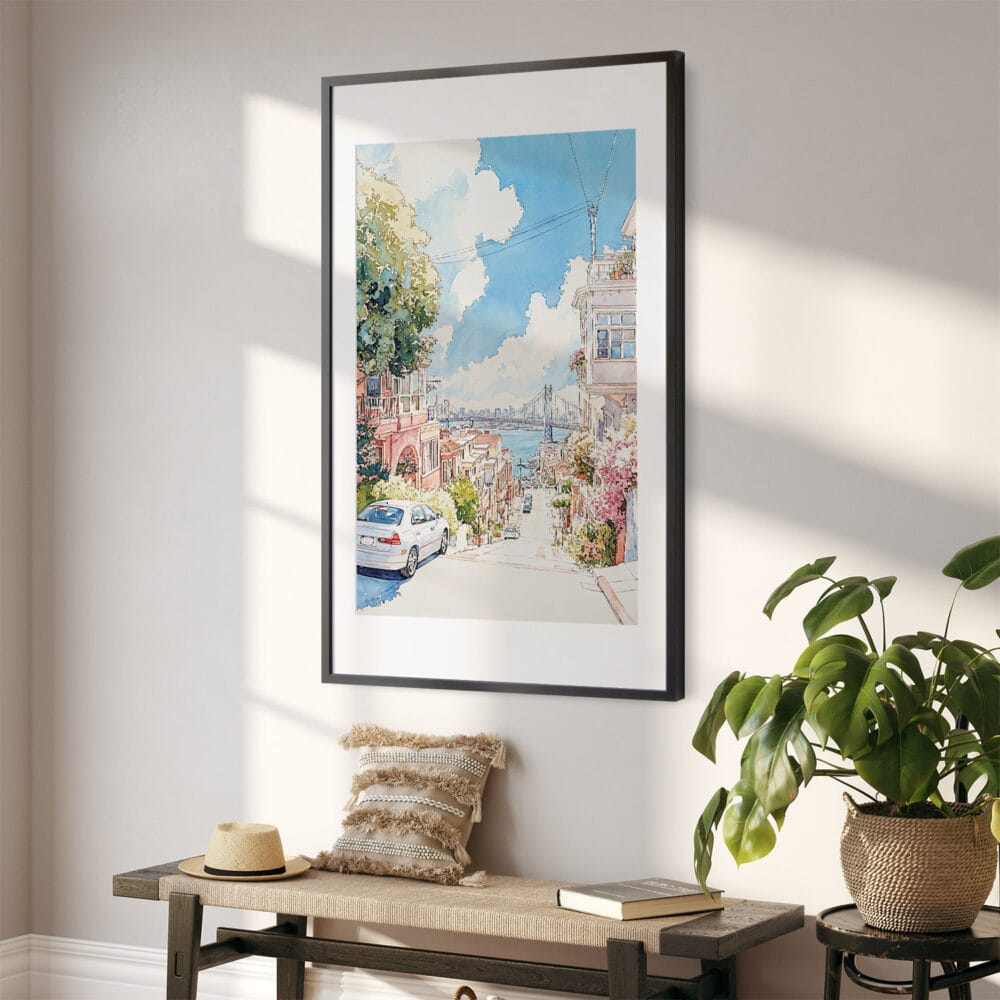 02 - San Francisco Lombard Street Watercolor Art - Digital Downloads - Hallway.jpg 02 - San Francisco Lombard Street Watercolor Art - Digital Downloads - Hallway.jpg
