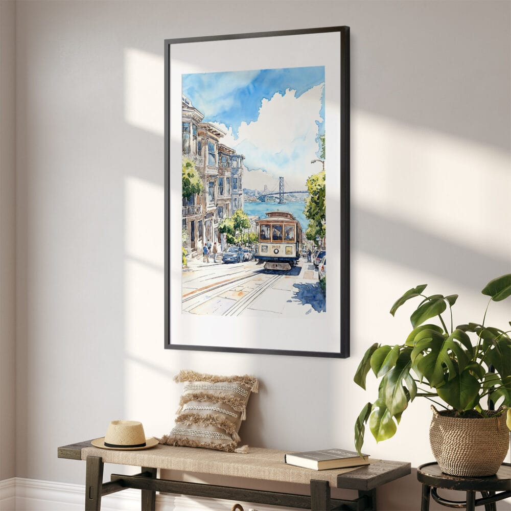 02 - San Francisco Tram Watercolor Art - Digital Downloads - Hallway.jpg 02 - San Francisco Tram Watercolor Art - Digital Downloads - Hallway.jpg