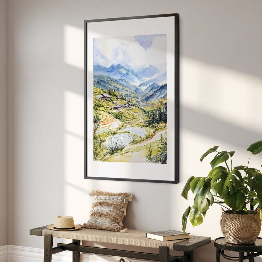 02 - Sapa Vietnam Watercolor Art - Digital Downloads - Hallway.jpg 02 - Sapa Vietnam Watercolor Art - Digital Downloads - Hallway.jpg
