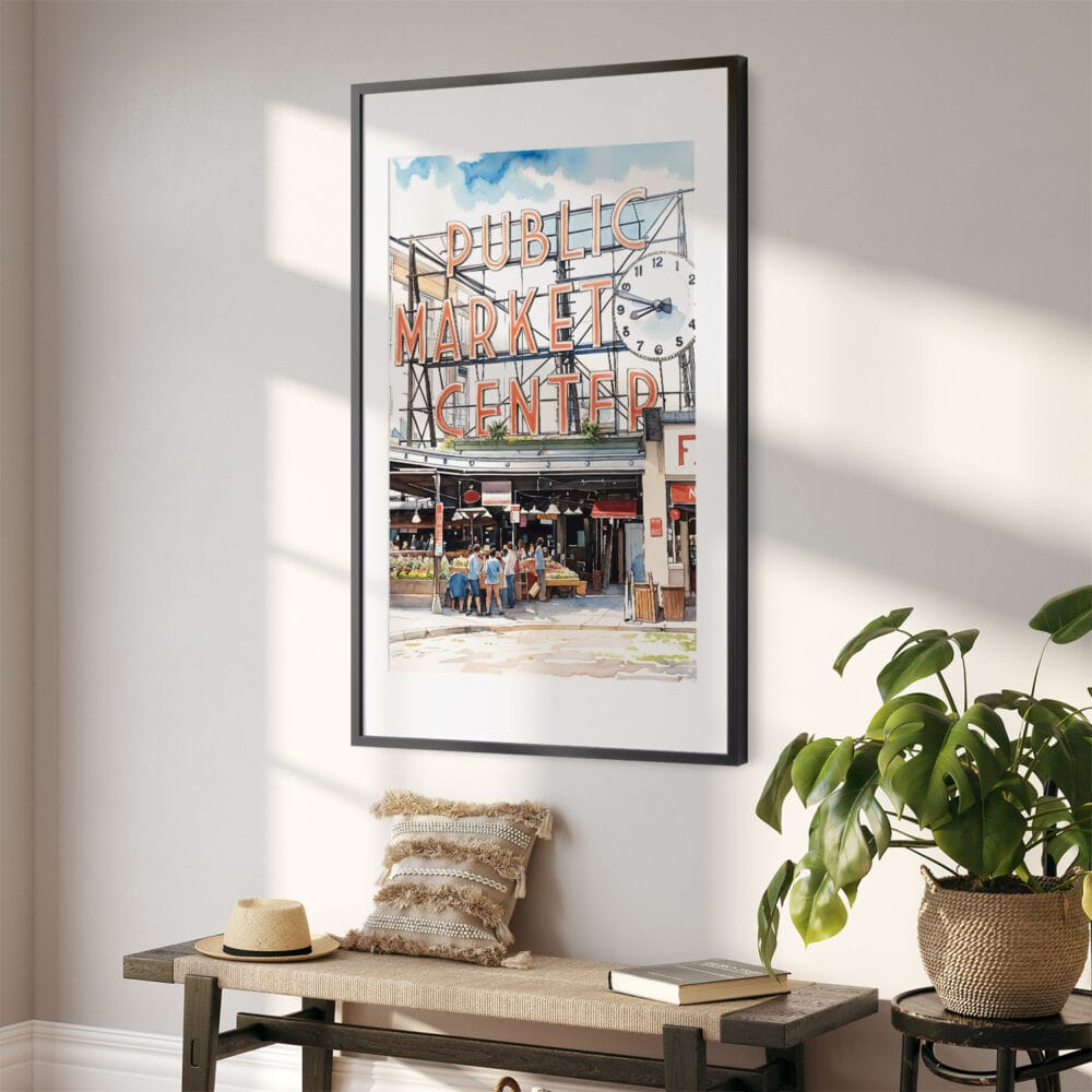 02 - Seattle Pike Place Watercolor Art - Digital Downloads - Hallway.jpg 02 - Seattle Pike Place Watercolor Art - Digital Downloads - Hallway.jpg