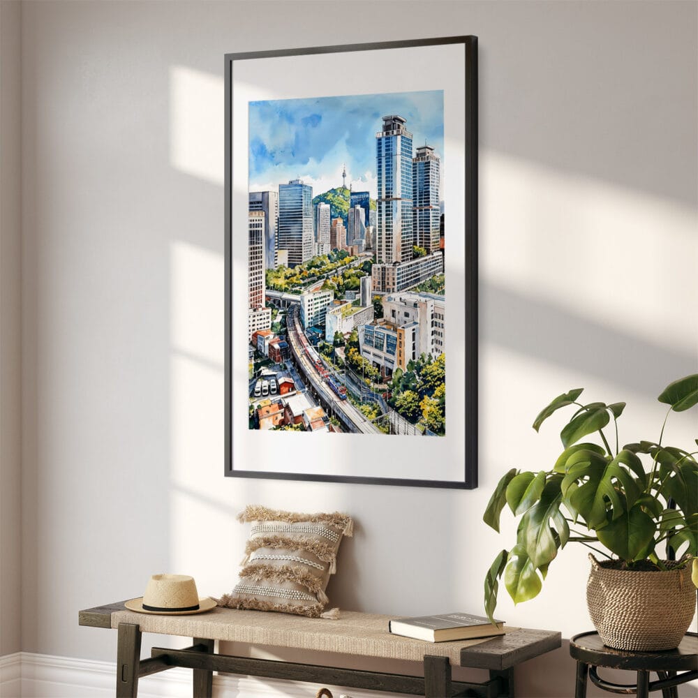 02 - Seoul Skyline Watercolor Art - Digital Downloads - Hallway.jpg 02 - Seoul Skyline Watercolor Art - Digital Downloads - Hallway.jpg