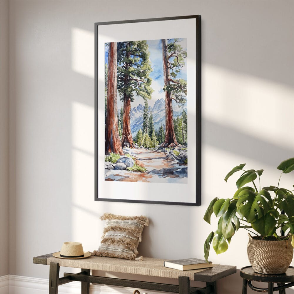 02 - Sequoia California Watercolor Art - Digital Downloads - Hallway.jpg 02 - Sequoia California Watercolor Art - Digital Downloads - Hallway.jpg