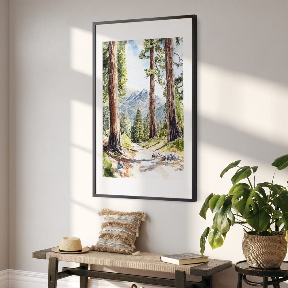 02 - Sequoia National Park Watercolor Art - Digital Downloads - Hallway.jpg 02 - Sequoia National Park Watercolor Art - Digital Downloads - Hallway.jpg