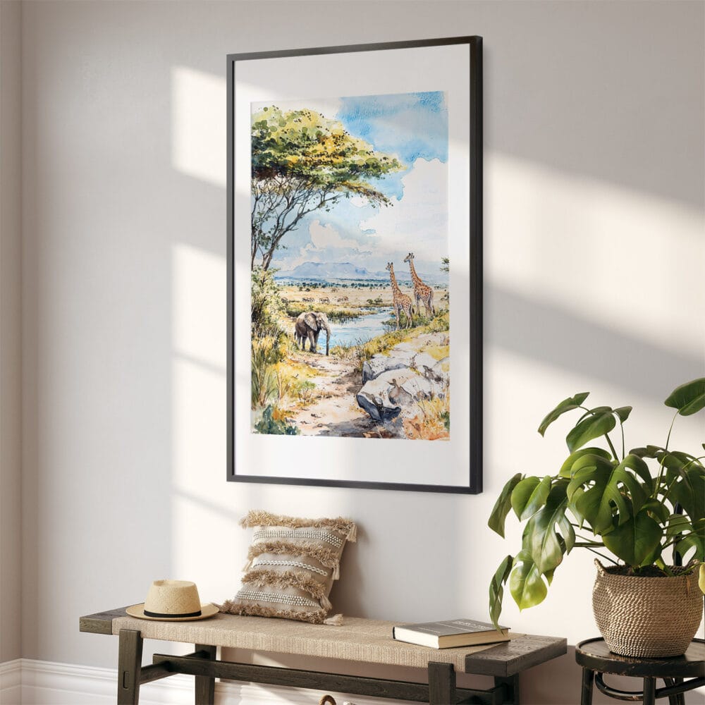 02 - Serengeti Watercolor Art - Digital Downloads - Hallway.jpg 02 - Serengeti Watercolor Art - Digital Downloads - Hallway.jpg
