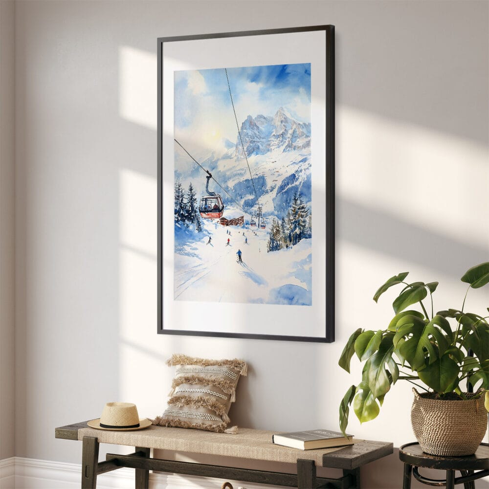 02 - Skiing in Grindelwald Watercolor Art - Digital Downloads - Hallway.jpg 02 - Skiing in Grindelwald Watercolor Art - Digital Downloads - Hallway.jpg
