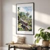 02 - Sri Lanka Train Watercolor Art - Digital Downloads - Hallway.jpg