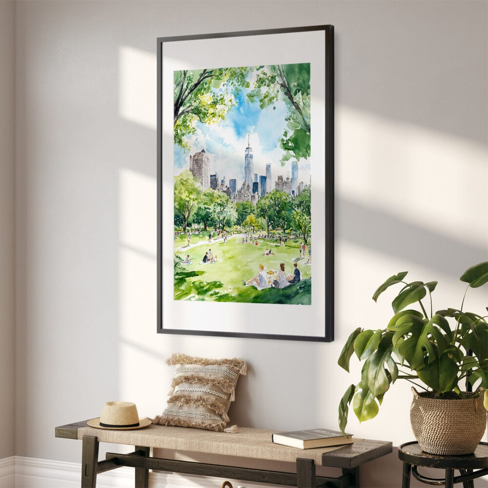 02 - Summer in New York Central Park Watercolor Art - Digital Downloads - Hallway.jpg 02 - Summer in New York Central Park Watercolor Art - Digital Downloads - Hallway.jpg