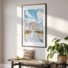 02 - Taj Mahal Vibrant Watercolor Art - Digital Downloads - Hallway.jpg