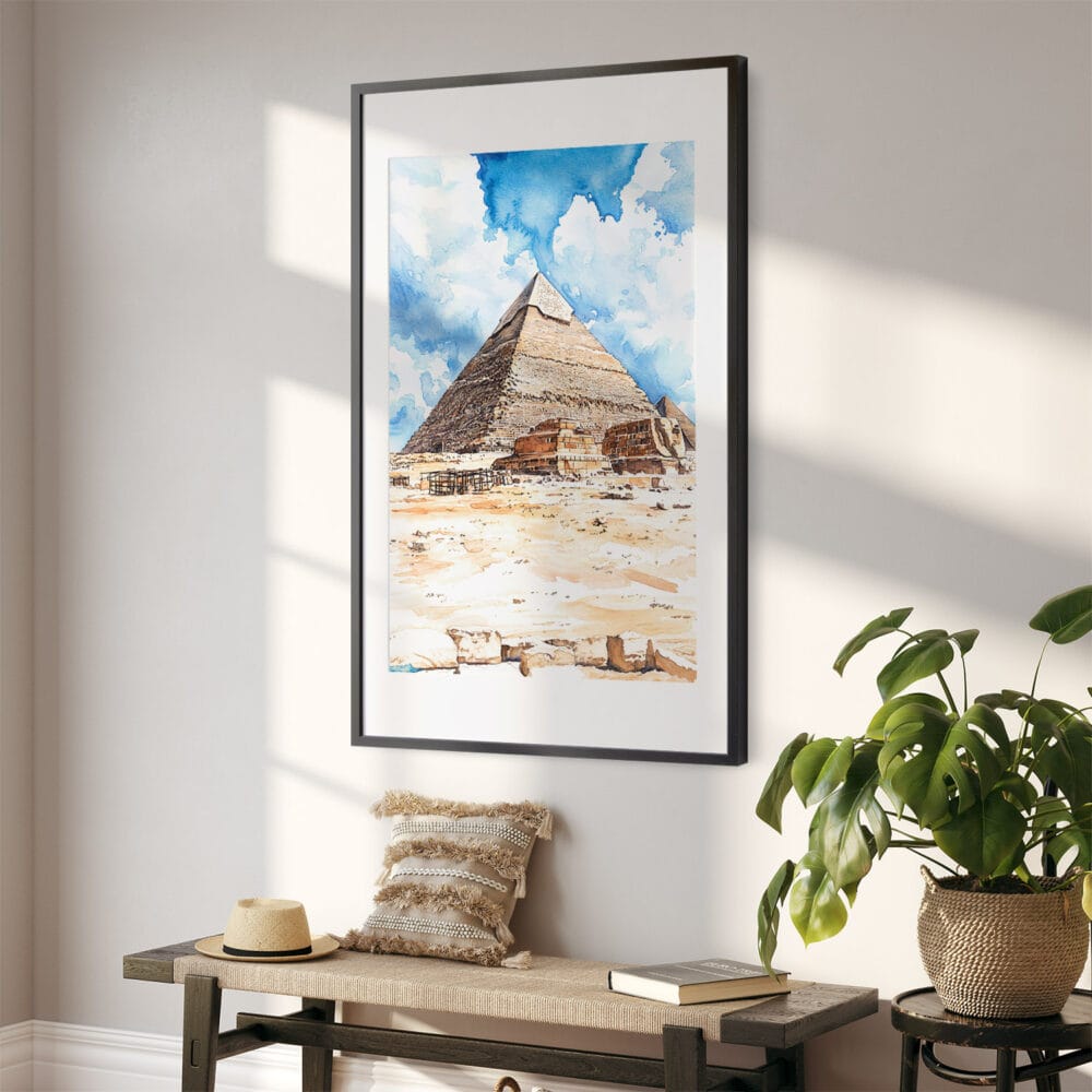 02 - The Pyramids of Giza Watercolor Art - Digital Downloads - Hallway.jpg 02 - The Pyramids of Giza Watercolor Art - Digital Downloads - Hallway.jpg