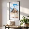 02 - The Pyramids of Giza Watercolor Art - Digital Downloads - Hallway.jpg