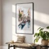 02 - Venice Gondola Watercolor Art - Digital Downloads - Hallway.jpg