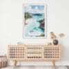 02 - Virgin Islands National Park Watercolor Art Print Hanging above Shelf.jpg