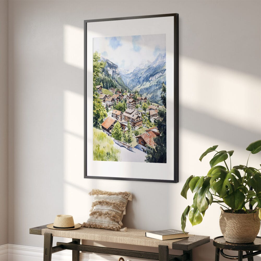 02 - Wengen Switzerland Watercolor Art - Digital Downloads - Hallway.jpg 02 - Wengen Switzerland Watercolor Art - Digital Downloads - Hallway.jpg