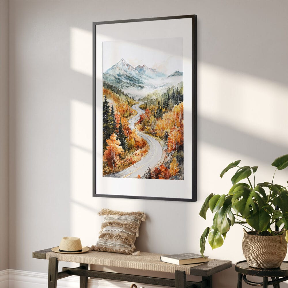 02 - White Mountains New Hampshire Watercolor Art - Digital Downloads - Hallway.jpg 02 - White Mountains New Hampshire Watercolor Art - Digital Downloads - Hallway.jpg