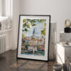 03 - Belgrade Watercolor Art - Digital Downloads - Frame Standing on floor.jpg